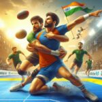 Mahadev Book - realistic-image-of-athletes-playing-kabaddi