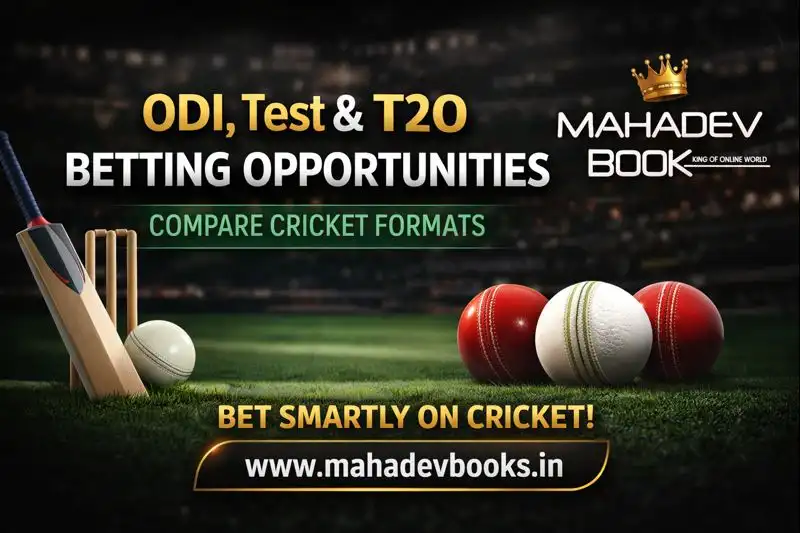 Comparing ODI, Test, and T20 Betting Opportunities Mahadev Book