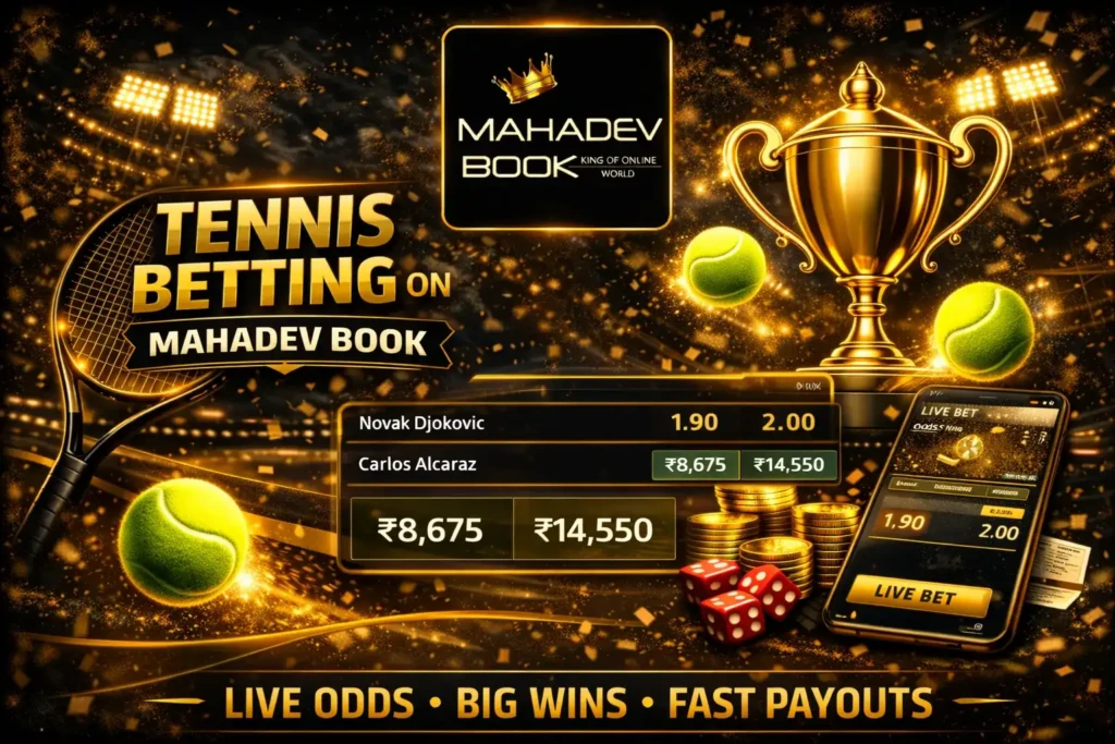 Live Tennis Betting on Mahadev Book – Bet on ATP, WTA & Grand Slams