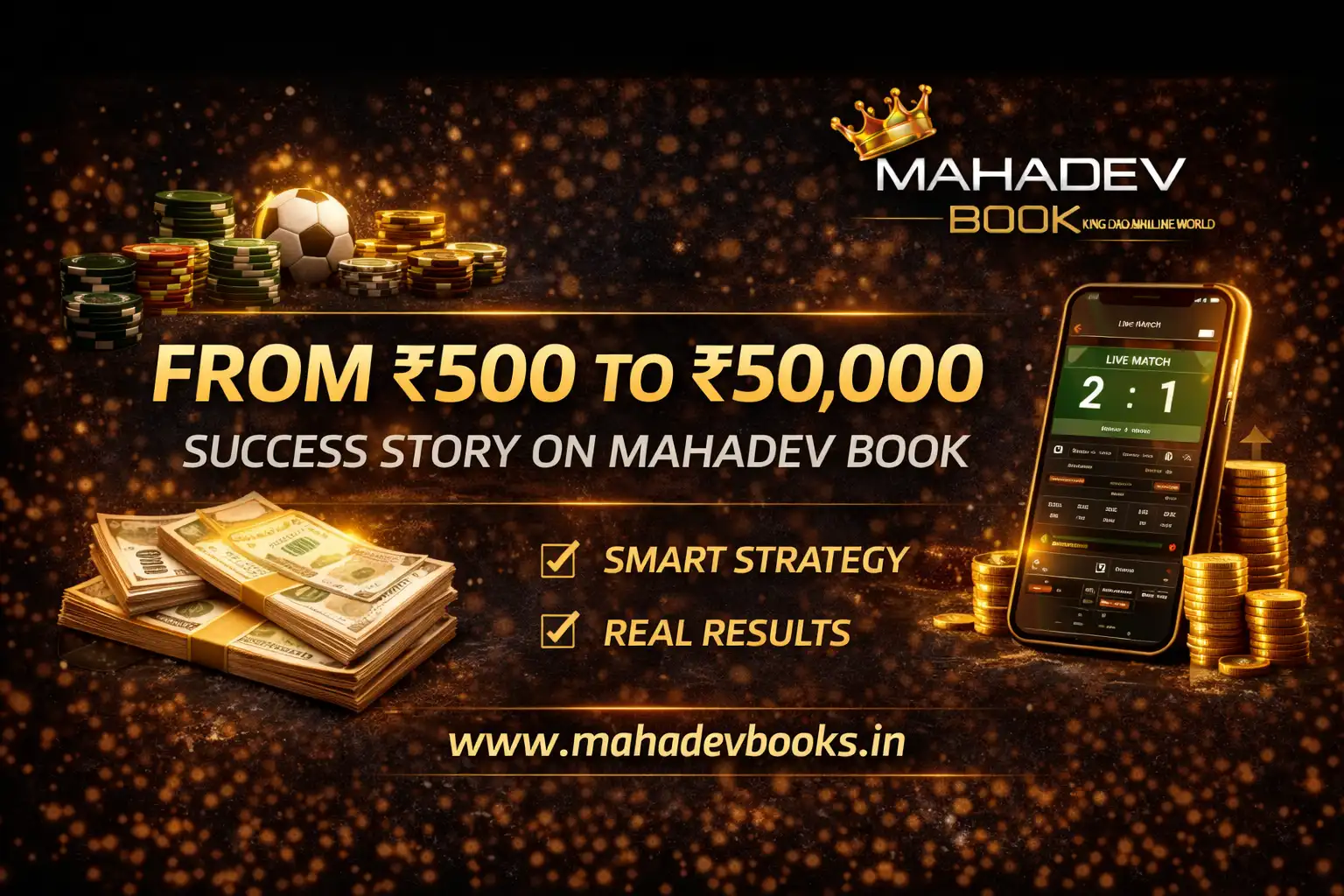 Read more about the article How a Player Turned ₹500 into ₹50,000 with Mahadev Book