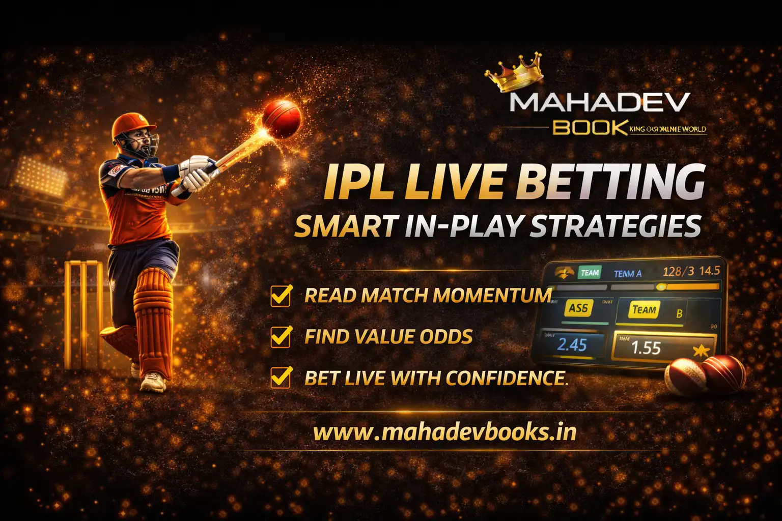 Read more about the article IPL Live Betting Guide: Smart In-Play Strategies | Mahadev Book