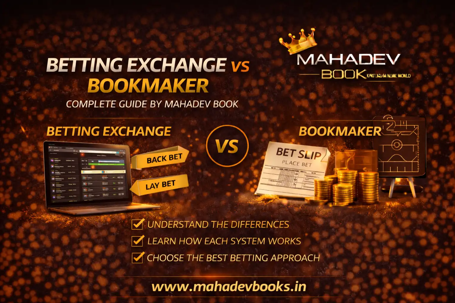 Read more about the article Betting Exchange vs Bookmaker – Complete Guide by Mahadev Book