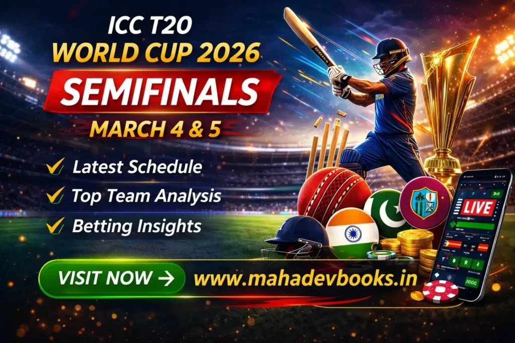 ICC T20 World Cup 2026 Semifinals – Schedule, Teams & Match Insights Mahadev Book