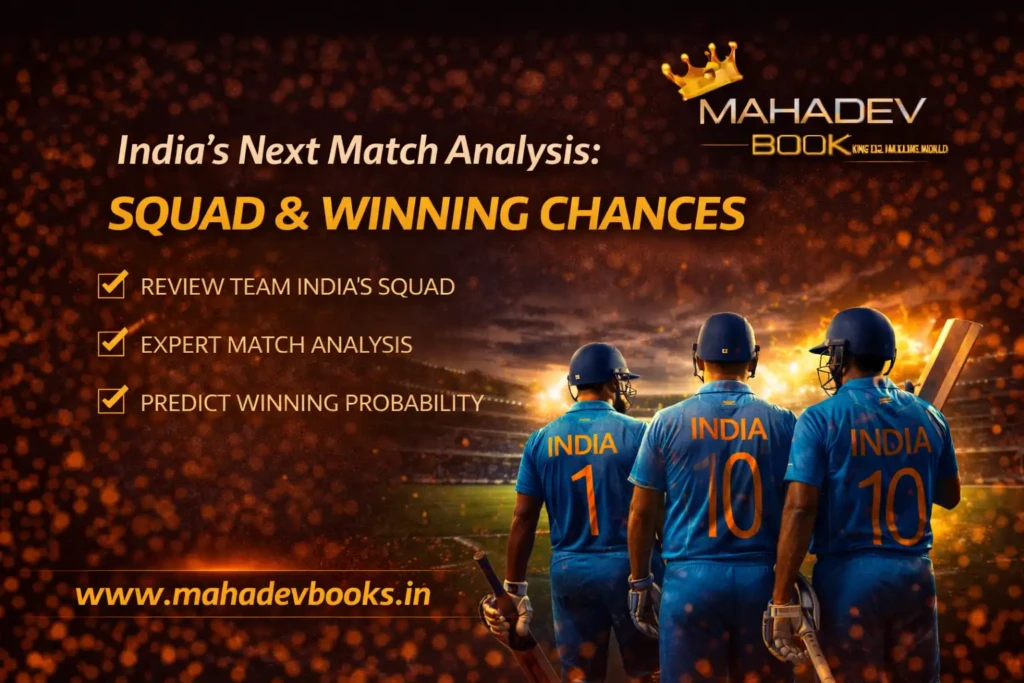 India’s Next Match Analysis with Mahadev Book Squad & Winning Chances