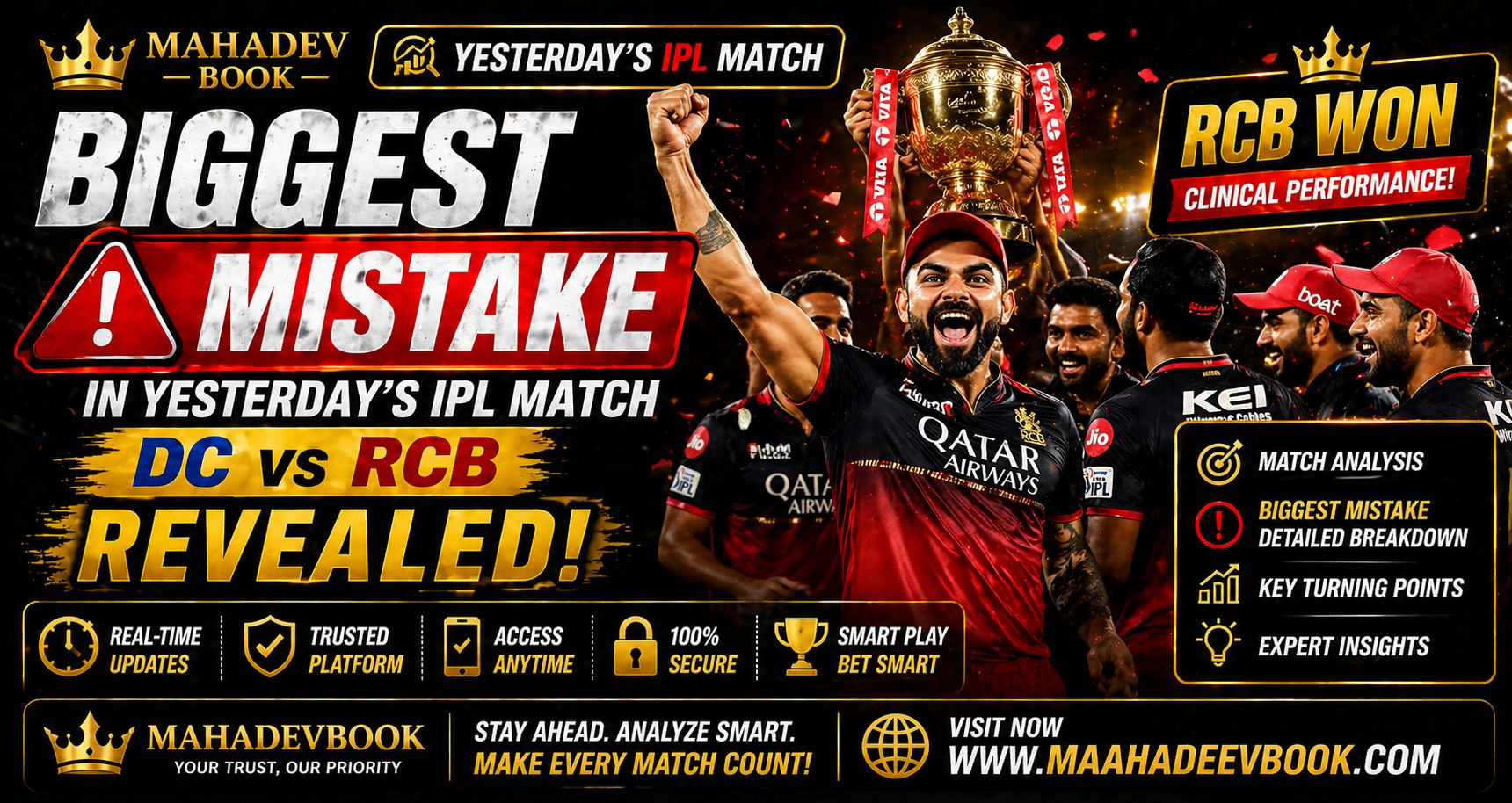 Read more about the article Biggest Mistake in Yesterday’s IPL Match Revealed – Mahadev Book