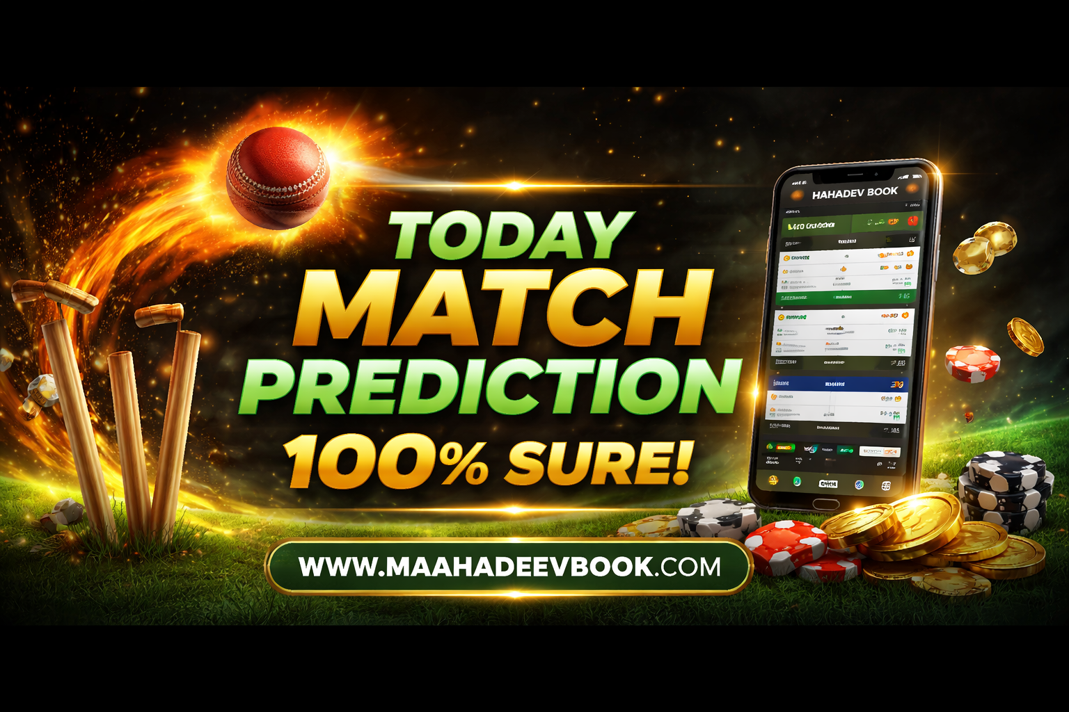 Read more about the article Today Match Prediction 100% Sure – Mahadev Book Betting Tips & Strategy Guide