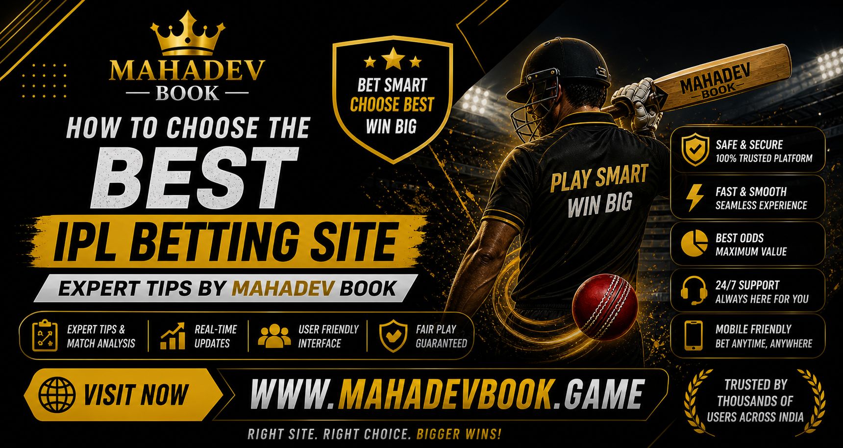 Read more about the article How to Choose the Best IPL Betting Site – Expert Tips by Mahadev Book