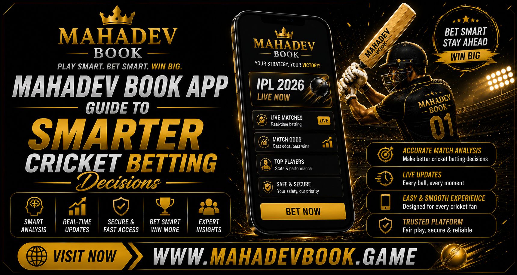 Read more about the article Mahadev Book App Guide to Smarter Cricket Betting Decisions