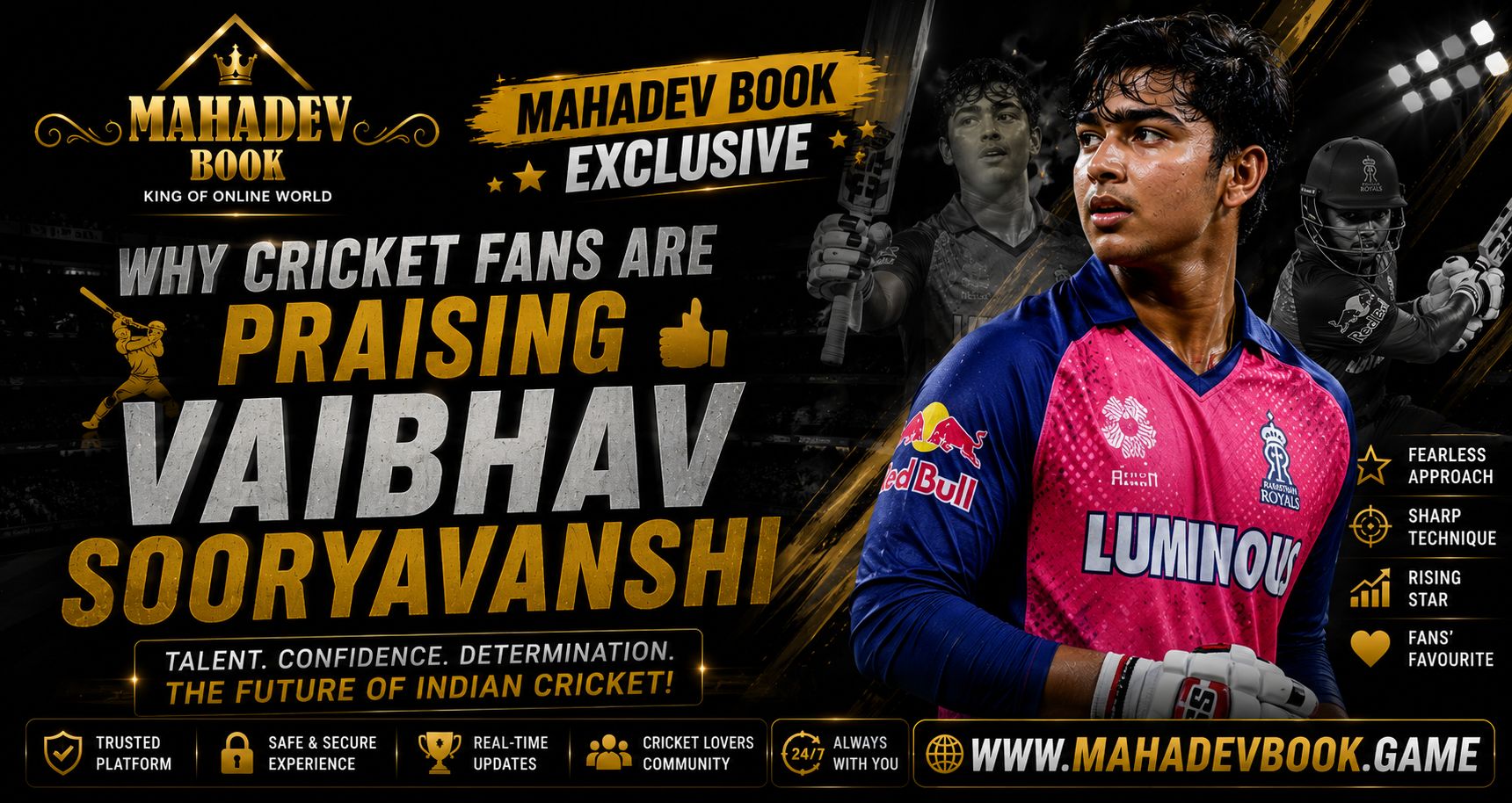 Read more about the article Mahadev Book Exclusive: Why Cricket Fans Are Praising Vaibhav Sooryavanshi