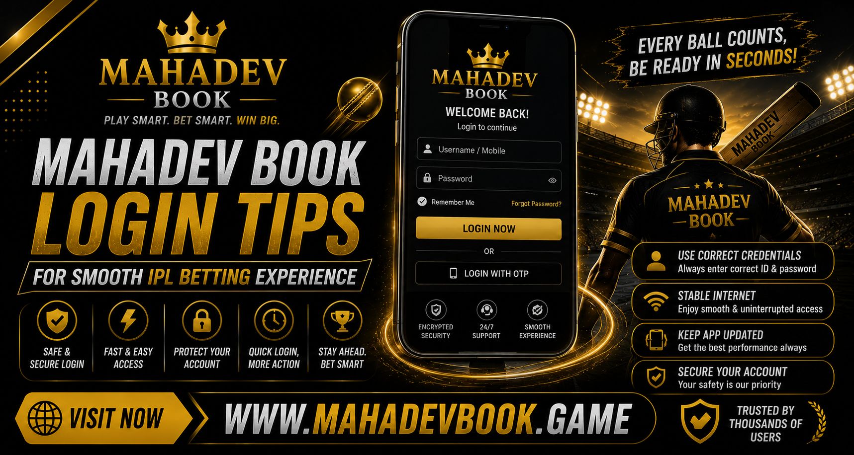 Read more about the article Mahadev Book Login Tips for Smooth IPL Betting Experience