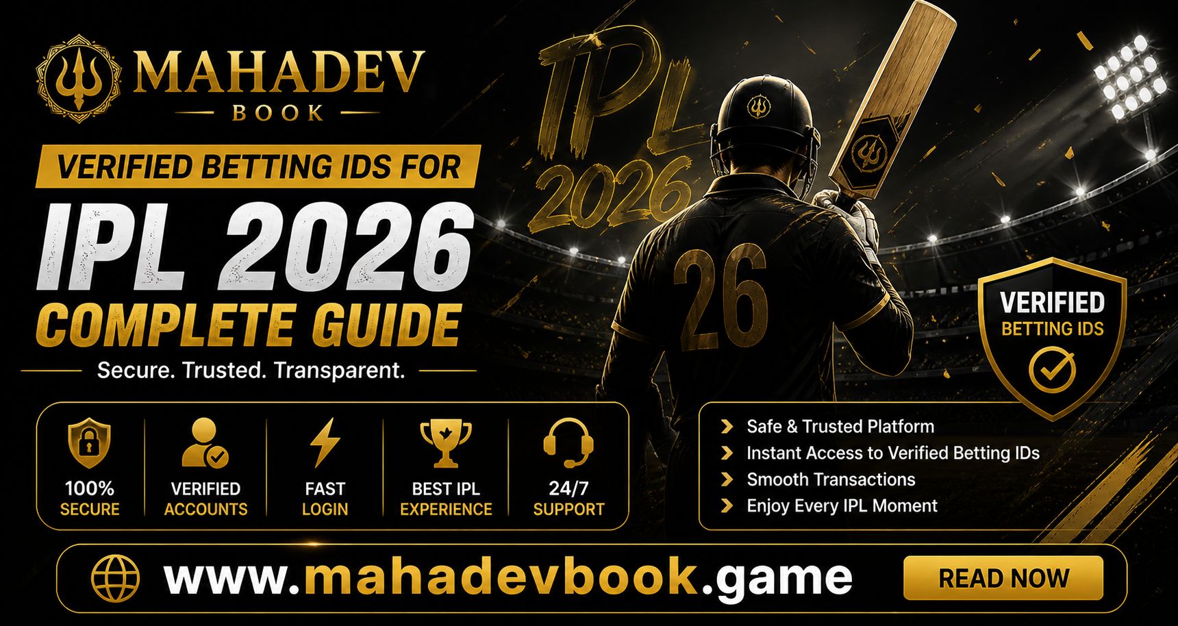 Read more about the article Mahadev Book: Verified Betting IDs for IPL 2026 – Complete Guide