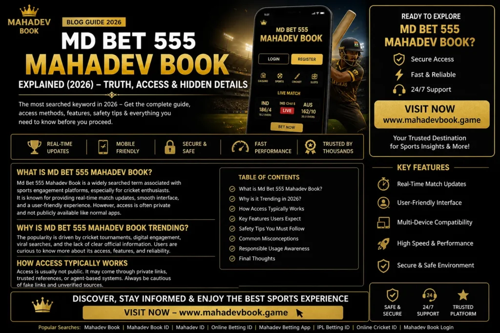 Md Bet 555 Mahadev Book Explained (2026) – Truth, Access & Hidden Details