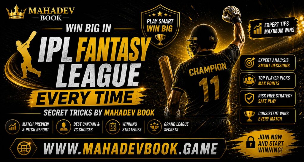 Win Big in IPL Fantasy League Every Time – Secret Tricks by Mahadev Book
