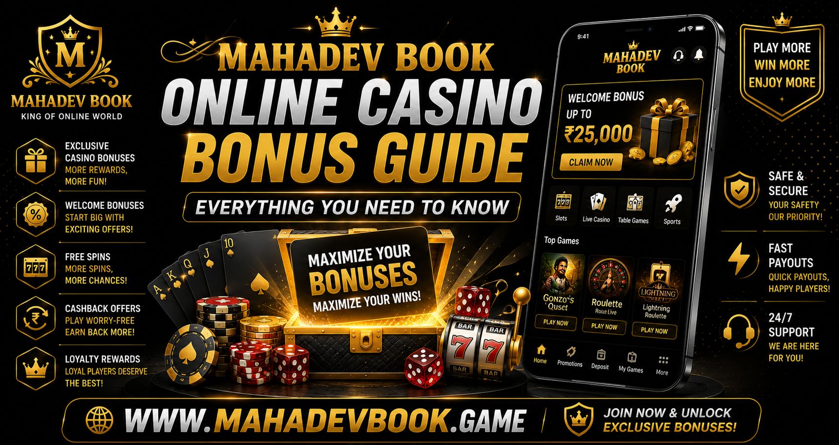Mahadev Book Online Casino Bonus Guide