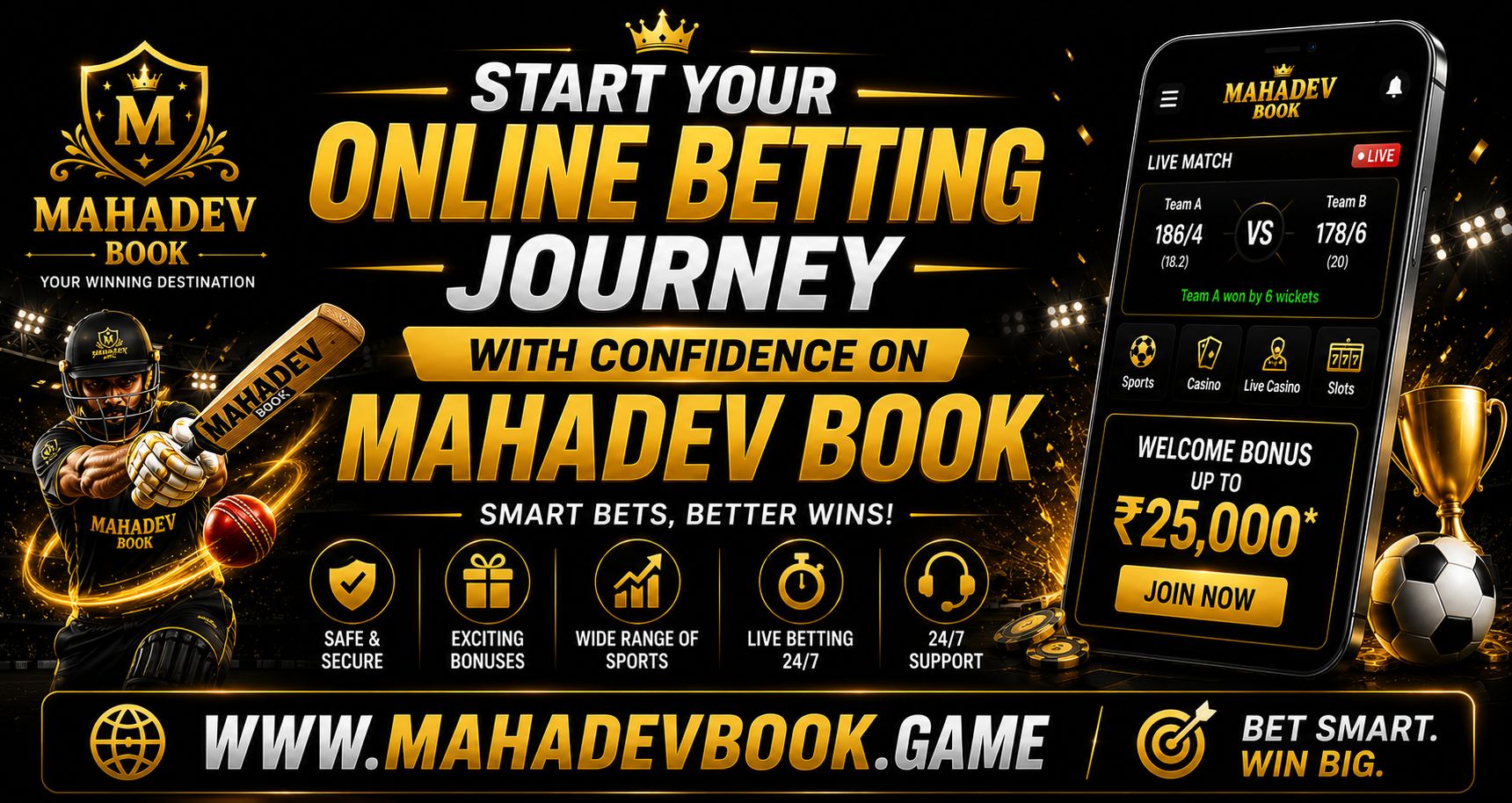Start Your Online Betting Journey with Confidence on Mahadev Book