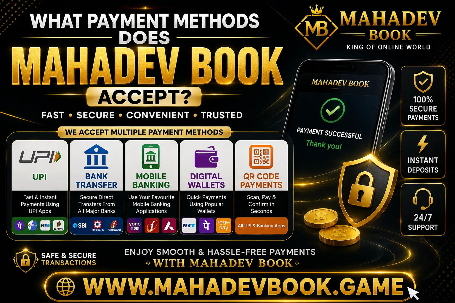 Read more about the article What Payment Methods Does Mahadev Book Accept? A Complete Guide for Users
