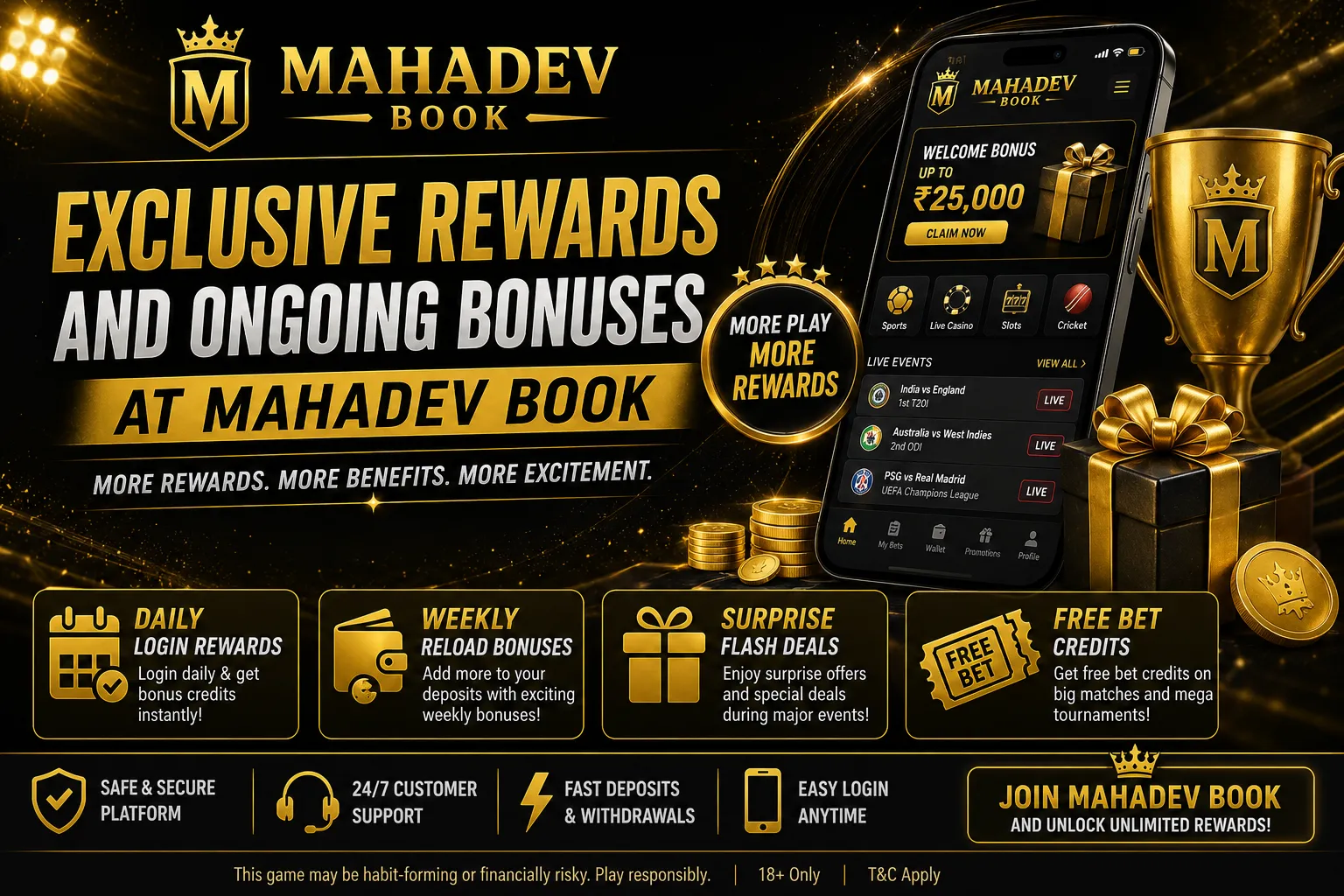 Read more about the article Exclusive Rewards and Ongoing Bonuses at Mahadev Book: Everything You Need to Know